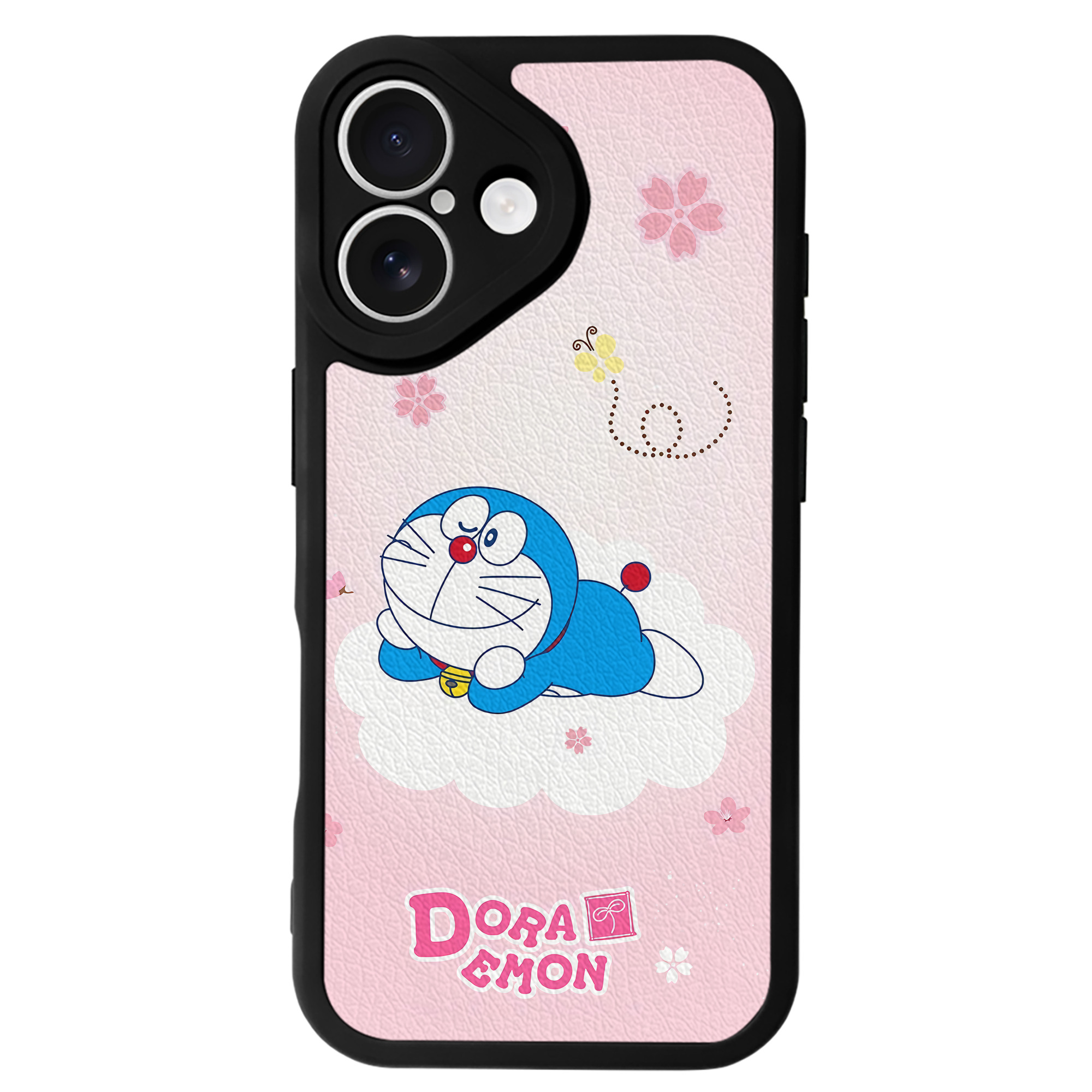 （画像用） ドラえもん Doraemon 【iPhone 16シリーズ対応】シリコンスマホケース（レザー調） 材質：シリコン